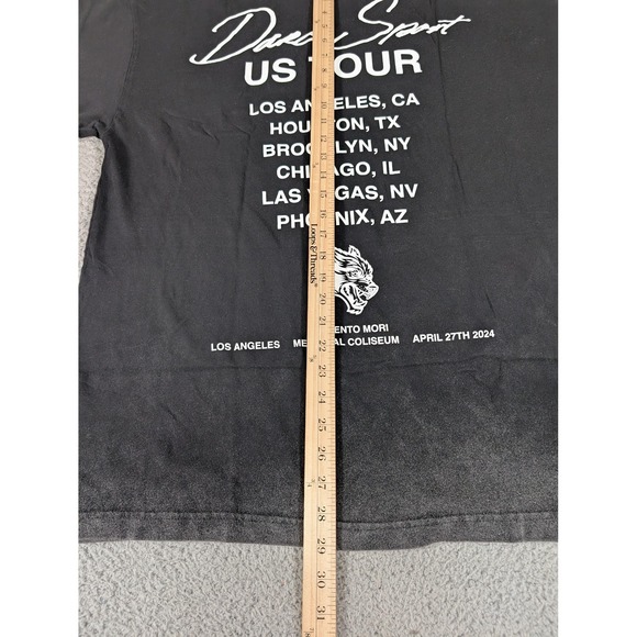 Darc‎ Sport Shirt Mens Medium Black Memento Mori You Weren't There LA Tour 2024 - Picture 8 of 10